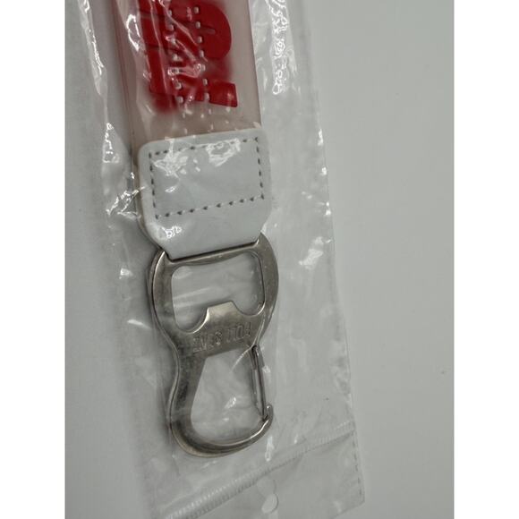 FULL SEND KEYCHAIN CLIP SHORT LANYARD CANOPENER 11" NEW RED - Picture 5 of 5
